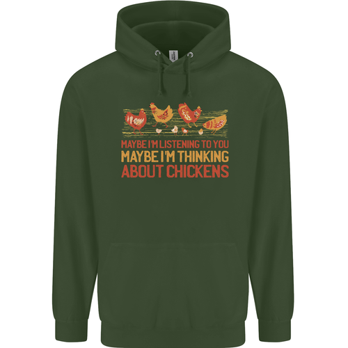 Thinking About Chickens Funny Farm Farmer Childrens Kids Hoodie - Picture 49 of 84
