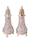 Stieff Rose #12 Sterling Salt & Pepper Shakersn 4 1/2"