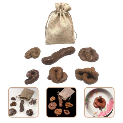  6 Pcs Simulierte Weichstockspielzeug Kind Aprilscherze Streiche Poop-Spielzeug