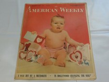 Vintage 1955 Los Angeles Examiner "American Weekly" Feb 13 Newspaper Magazine 9C