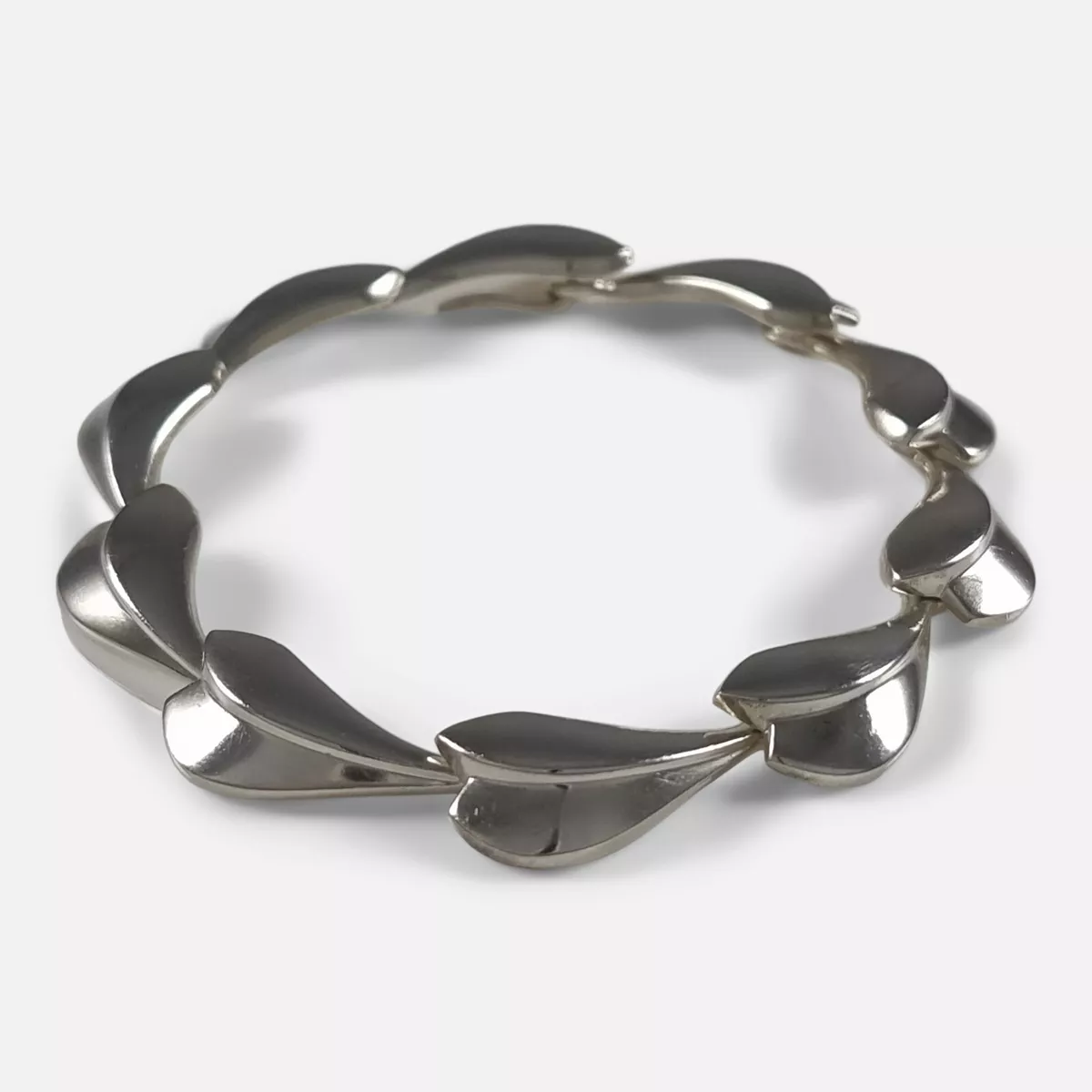 Georg Jensen Sterling Silver Lotus Bracelet Per Hertz