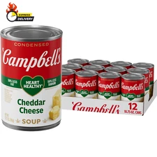 Condensed Heart Healthy Cheddar Cheese Soup, 10.75 Oz Can (12 Pack)