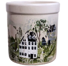 Vintage Robinson Ransbottom Pottery R. R. P. Roseville Ohio 2QT. High Jar Crock
