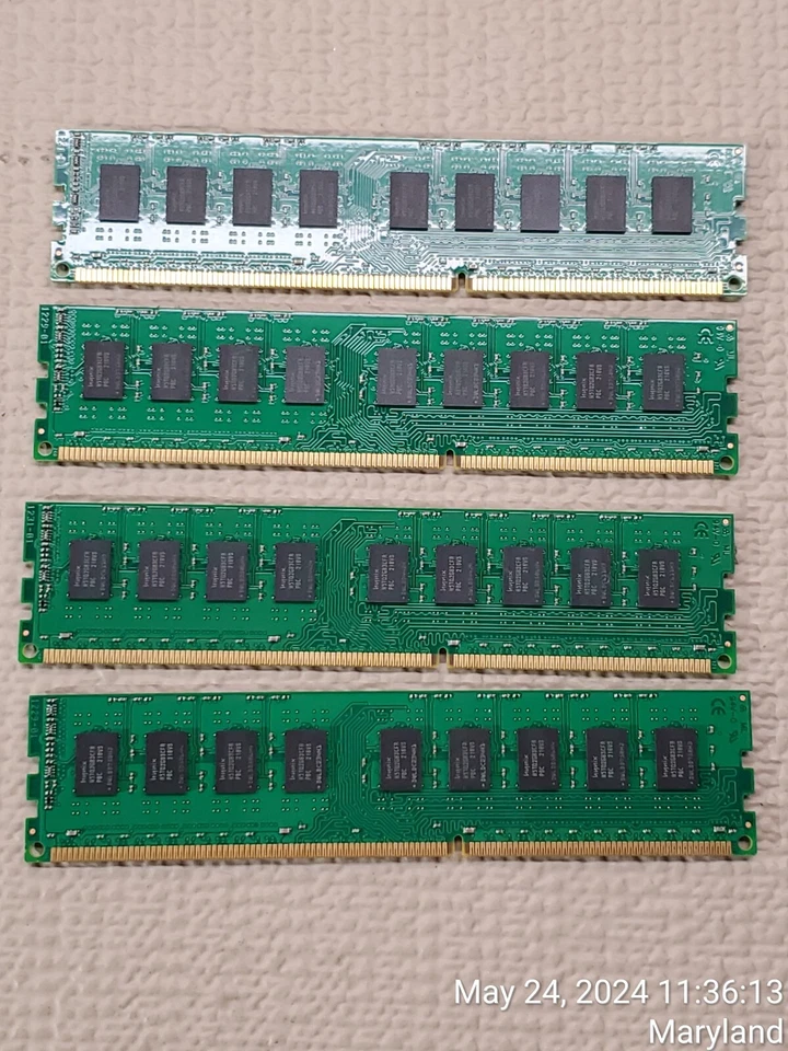 Lote de 4 Kingston 4GB (1x4GB) KTH-PL316E/4G DDR3-1600 2RX8 Foto 4 de 4