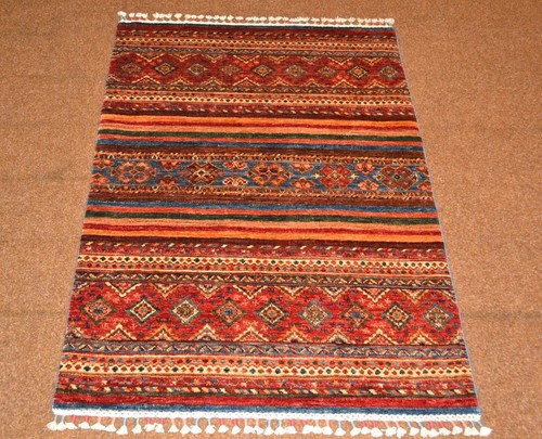 Handgeknüpfter Orientteppich Ariana aus Afghanistan Nr.79749 123x87cm - 第 1/11 張圖片