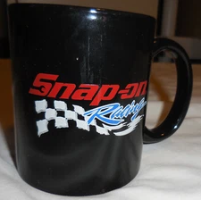 1 Snap-On Racing mug cup Black color M Ware VTG tools VTG ad