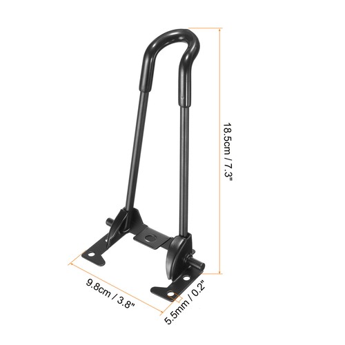 4pcs Foldable Hairpin Legs 7.3" Height Table Furniture Legs with Screws, Black - Picture 2 of 5