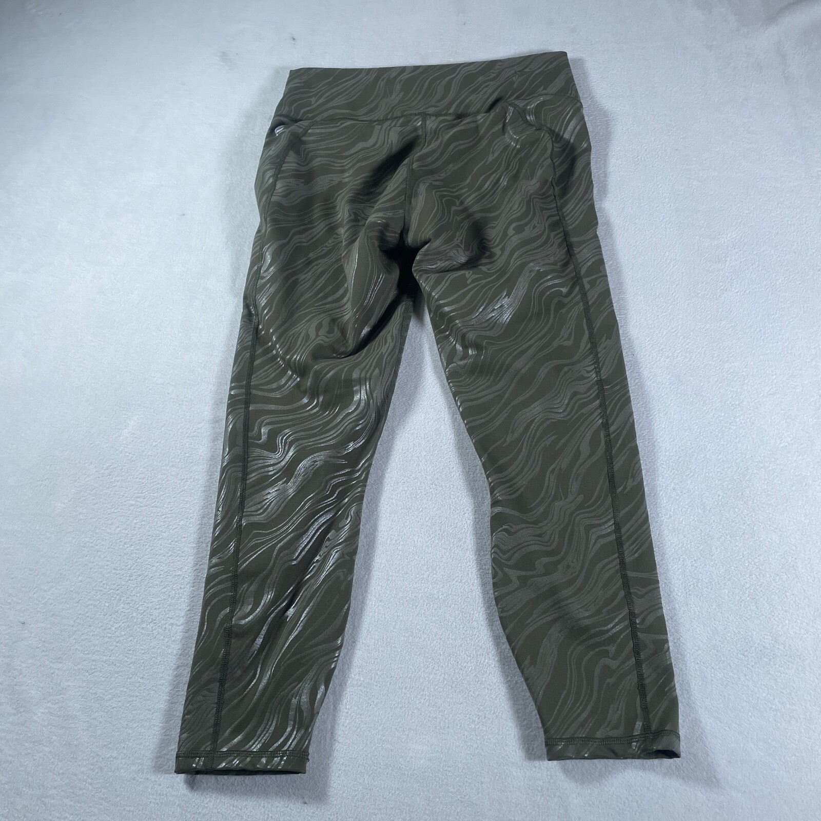 Fabletics Legging Pants Medium Green Elastic Wais… - image 16