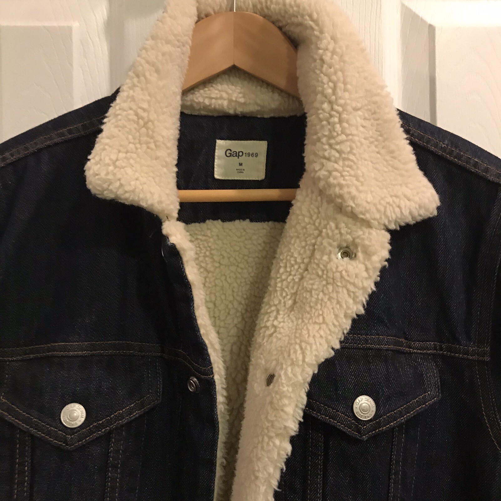 Gap Icon Dark Denim Sherpa Jacket 