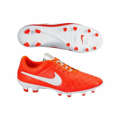 Nike Tiempo Genio Leather FG - Total Crimson/White 8 | eBay