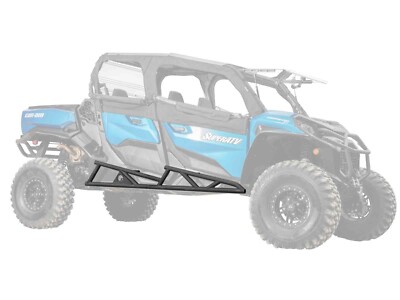 SuperATV Heavy Duty Nerf Bars for Can-Am Commander MAX 1000 (2021+) - Black