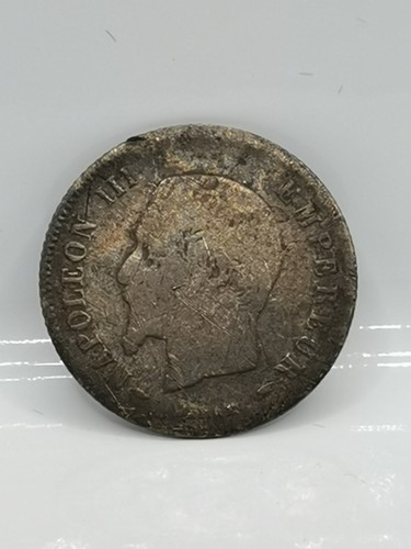 20 CENTIMES ARGENT 1854 A PARIS NAPOLEON III TETE NUE date à peine visible - Picture 2 of 3