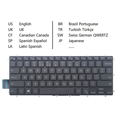 Laptop Keyboard for Dell Vostro 3480 3481 3490 3491 5370 5468
