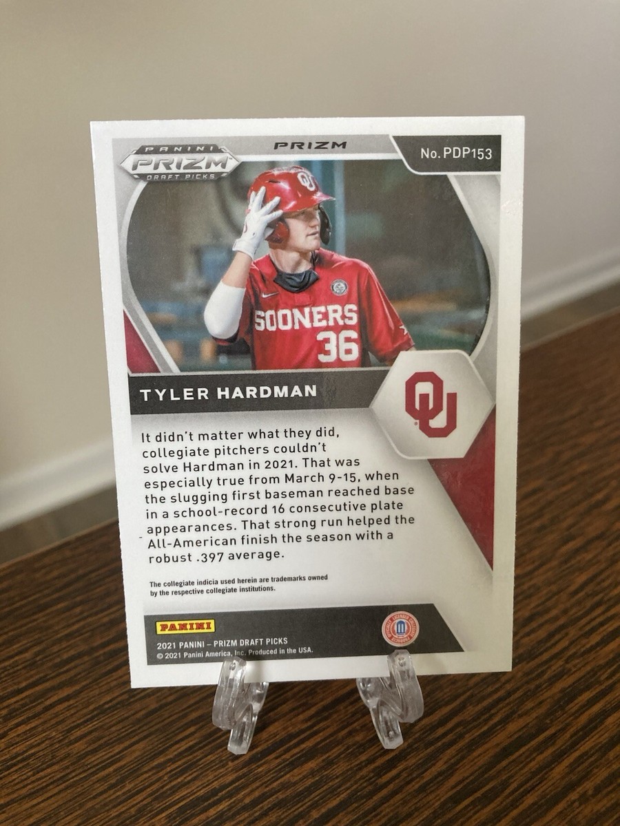 2021 Panini Prizm Draft Picks Hyper Blue Tyler Hardman #PDP153 SP