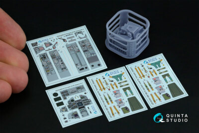 Quinta Studio 1/48 Tornado ECR Interior 3D Decal for Italeri kits w/Resin Parts