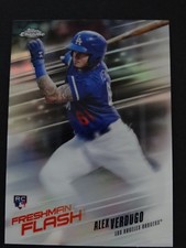 2018 Topps Chrome #FF-10 Alex Verdugo Dodgers Freshman Flash RC Baseball Card