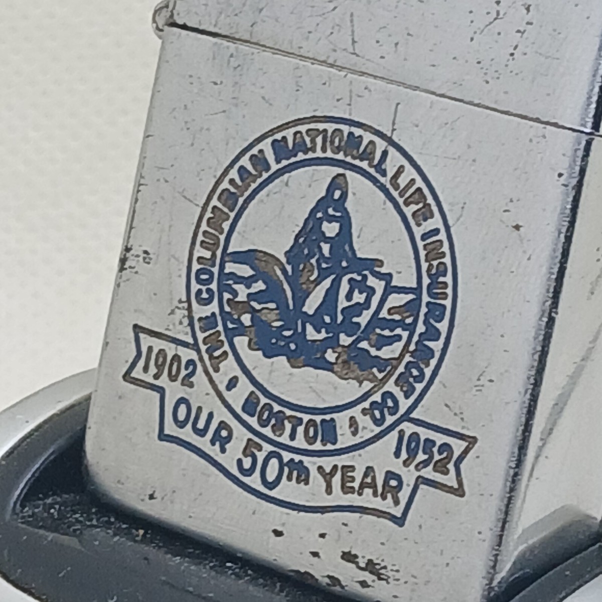 zippo vintage steel circa 1946-52 50th anniversary 1902-1952 LIFE
