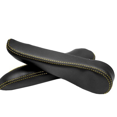 Synthetic Leather Armrest Cover For Honda Pilot 2016-2020 (Front, Driver & Passenger) - Pieliz Black Vinyl