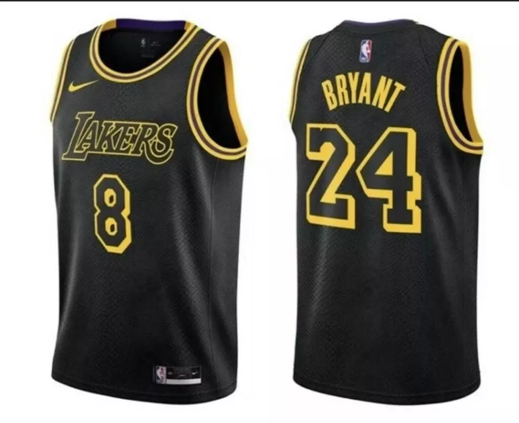 ZYJL Kobe Jersey Black Mamba Laker # 8# 24 Swingman Unisex Basketball  Playys for Men Vest Top Shorts (S-XXL) Jersey B-XL : : Fashion