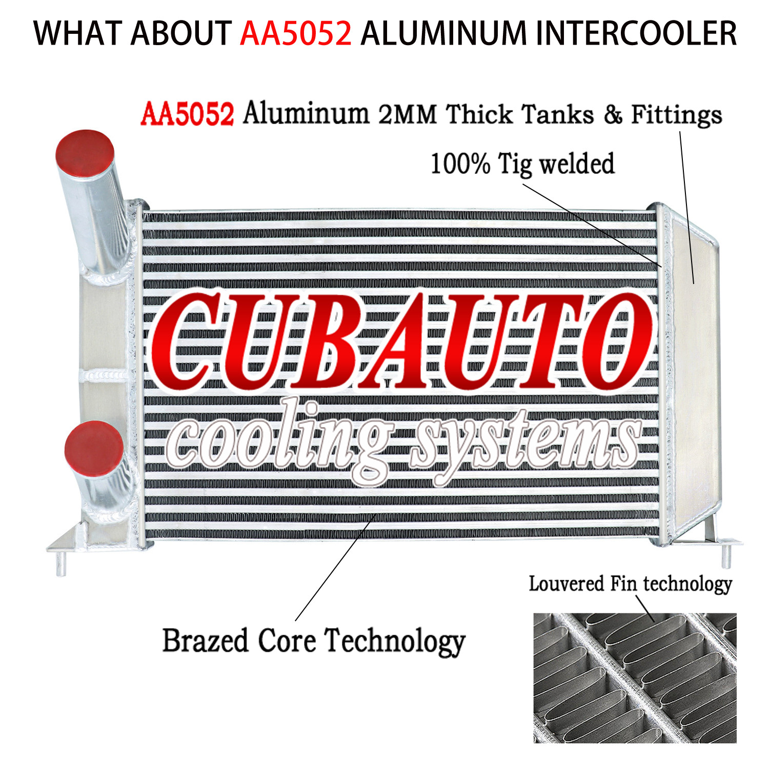 64mm Aluminum Intercooler For Land Rover Discovery Defender 200TDi 300TDi UK TOP