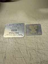 moline motorcycle and dealer tax plate