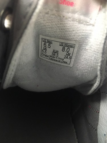 Vans Gray Pink White Chevron Pattern High Top Pro Classic 721454 Men 6.5 Women 8 - Picture 5 of 11