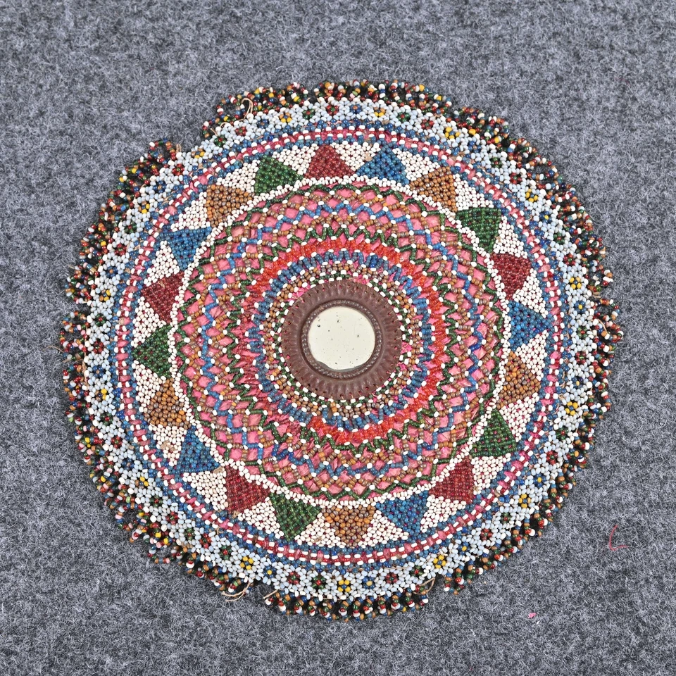 Star Motifs Pearl Hand Embroidery Multi Color Beads Work Wall Hanging - Image 2 of 4