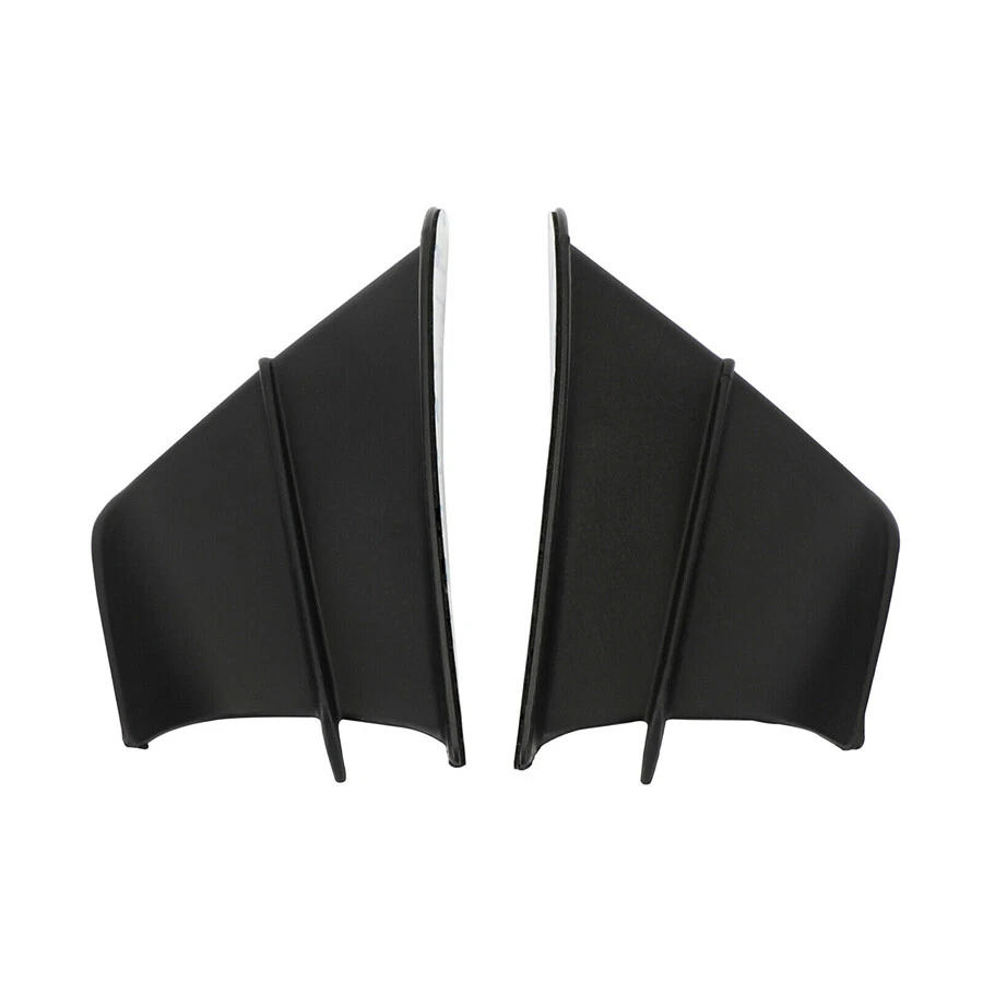 Pair Race Motorcycle Side Fairing Winglet Splitter Black For Honda Yamaha Suzuki - Image 3 of 4