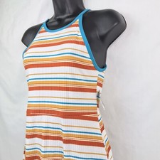 vtg Arizona jean co. Woman’s vintage Multi Color Look Strap Dress Sz M (p)