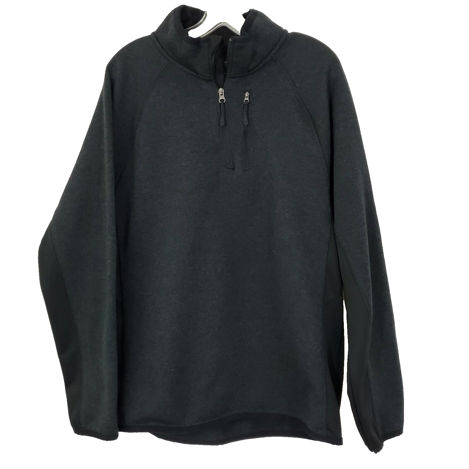 Rugby University Men's Large Long Sleeve 1/4 Zip Jacket Zip Pockets