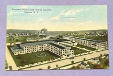 Postcard, Standard Optical and Geneva Lens Co., Geneva NY, 1917