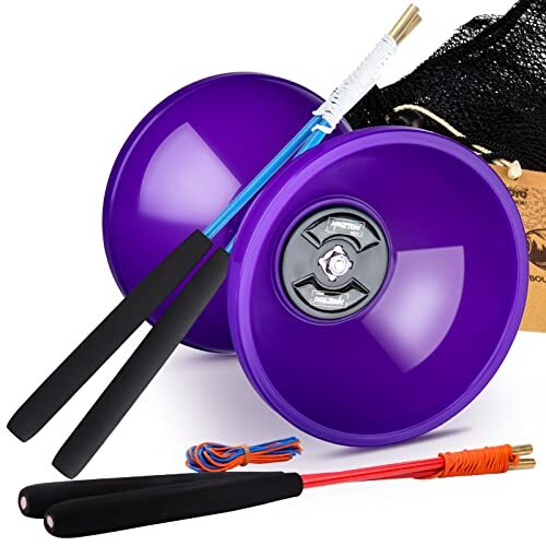 New 3-Axle Triple Bearing Chinese Yoyo Diabolo Gift For Kids - Diabolo