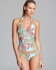 NWT 168 Trina Turk CORAL REEF Sz 8 Tankini W/ Sz 10 Shirred Hipster Bottom