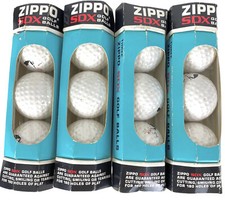 Zippo SDX Golf Balls 4 Sleeves Northwest Motor Welding Numbered 1 - 4 NOS