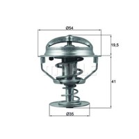 Mahle Thermostat KüHlmittel Mit Dichtung 82°C FüR Ford KA Fiesta V Street