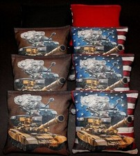 Custom Patriotic Military Army Tanks 8 ACA regulation custom Cornhole bags B66