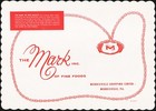 Vintage placemat THE MARK INC of Fine Foods Morrisville Pennsylvania n-mint+ — photo 2