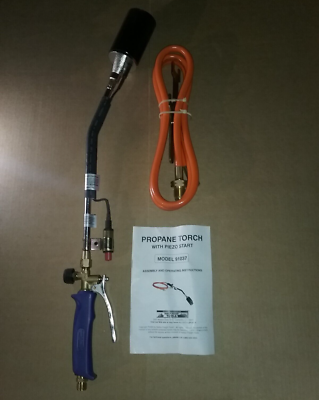 PROPANE HEATING TORCH Wand, Snow Melter, Weed Burner, Roof -Push