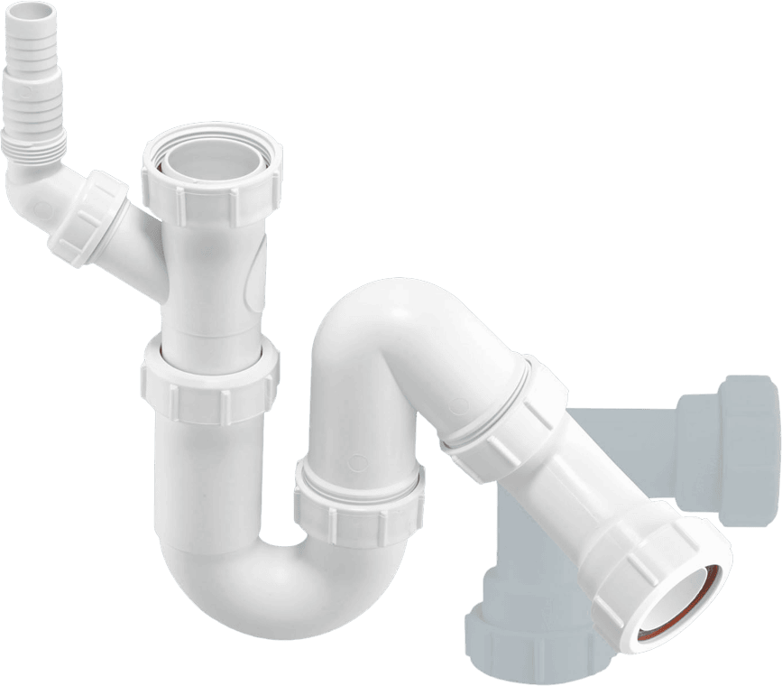 McAlpine 75mm Tubular Swivel All One Trap 1.5"" Multifit Outlet 135 swivel inlet