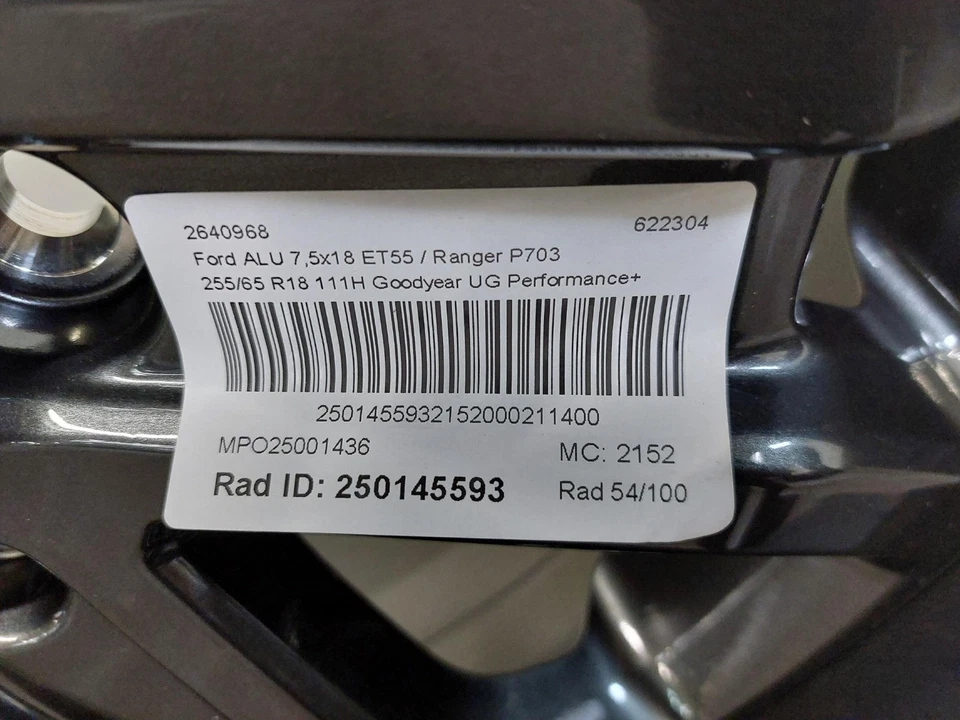 Ford Ranger NEU Original Satz Winterräder Goodyear 255/65R18 111H 2640968 - Bild 4 von 4
