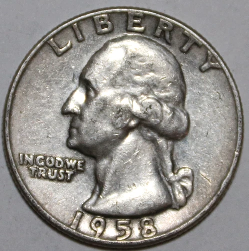1958-D Washington Quarter - 90% Silver - Extra Fine - #0410EA