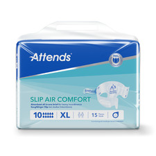 Attends Slip Air Comfort 10 XL - Adult All In One Diaper / Slip - 1 x Pack of 15