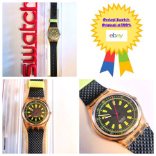 Swatch Gent Nuovo NOS BMX GP103 1990 Vintage Orologio da polso Anni 90 RARO