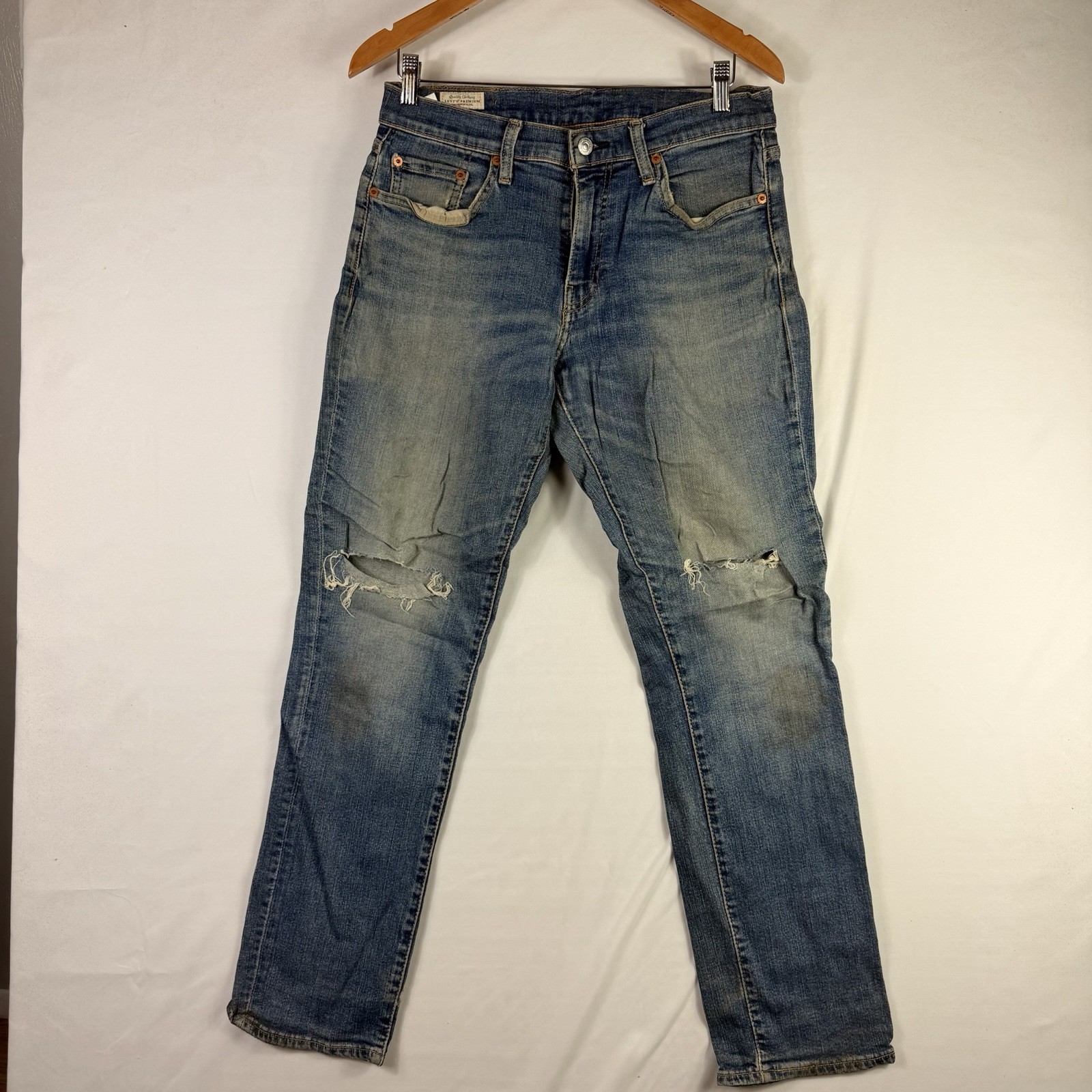 Levi's 511 Jeans Men’s 32x32 Blue Slim Fit Straight Leg Light Wash Denim Stretch