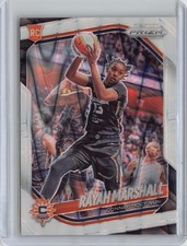2025 Panini Prizm WNBA #47 Rayah Marshall White Seismic Prizms
