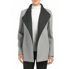 Theory Naomo Virgin Wool-Blend Jacket in Charcoal Light Heather