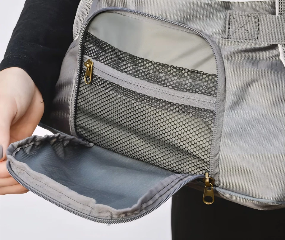 MOCHILA PORTAEQUIPAJES OUTWARD HOUND PERRO GATO Nueva Nunca Usada GRIS 10-15 libras Foto 2 de 2