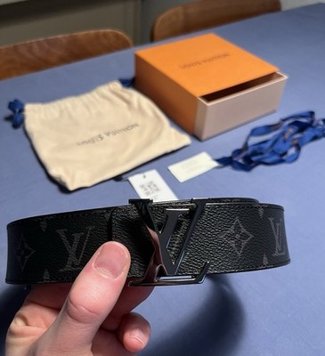 Louis Vuitton Gürtel 40mm Monogram Eclipse   Größe 95 cm   NEU & Authentifiziert