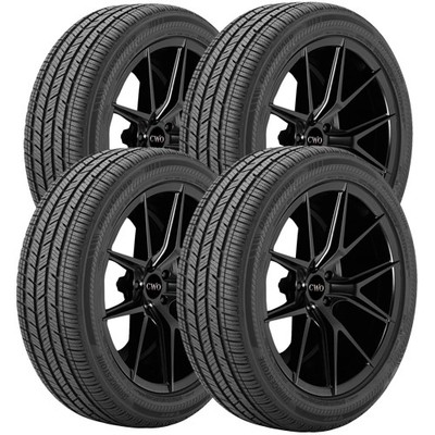 (QTY 4) 235/55R18 Bridgestone Driveguard Plus Run Flat 100V SL Black Wall Tires