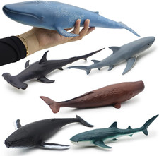 Sea Animal Toy for Kids 6 Pack 14.5'' Large Size Ocean Sea Marine Animal Figures